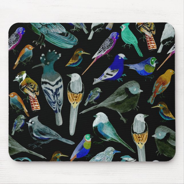 Vögel in Amerika - Heimtiere und wild lebende Vöge Mousepad (Vorne)