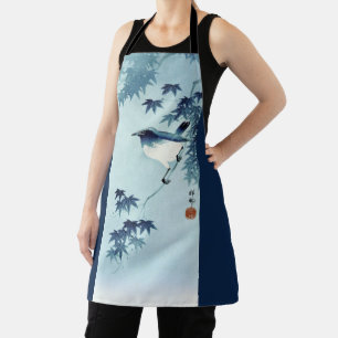 Vogel in Blue, Koson, Ukiyo-e Schürze