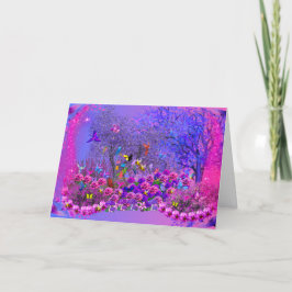 Vögel in Bushs Grußkarte Karte