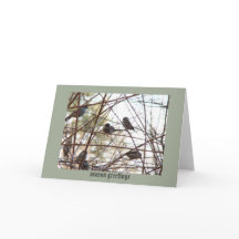 Vögel in der Bush-Grußkarte