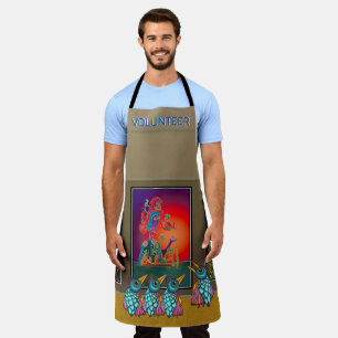 Vögel in der Galerie All-over-Print-Schürze Schürze