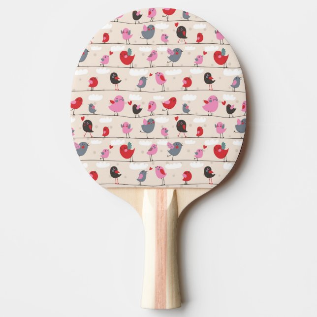 Vögel in der Liebe Tischtennis Schläger (Vorderseite)