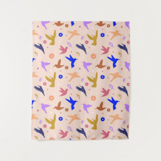 Vögel in der Luft Wandteppich