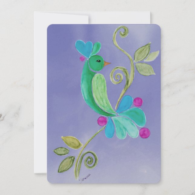 Vögel in einem Baum (Vorderseite)