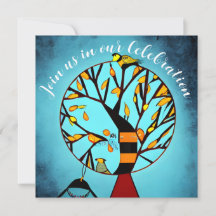 Vögel in einem Baum Ende der Chemo Krebs-Feier