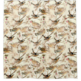 Vögel in einer Zweigstelle Duschvorhang