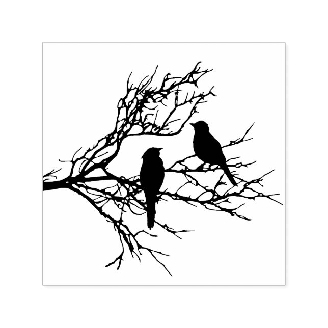 Vögel in einer Zweigstelle Permastempel (Design)