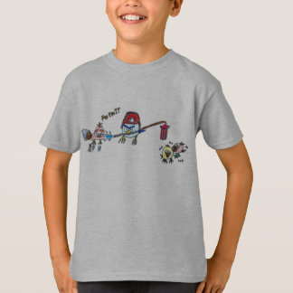 Vogel in Feuerwehrmannzorn T-Shirt