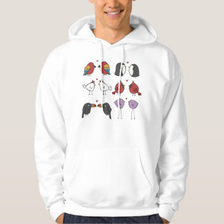 Vögel in Liebe Hoodie