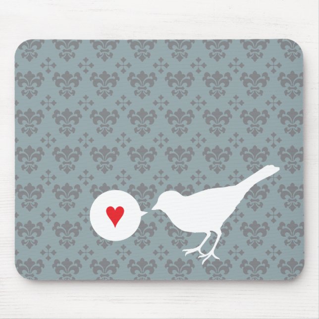 Vogel in Liebe mousepad (Vorne)