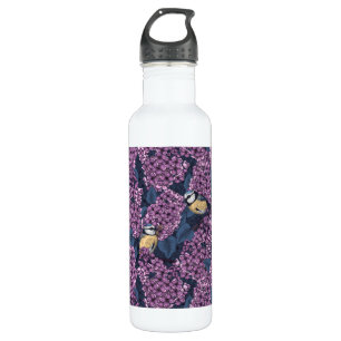 Vögel in violettem lila Garten Edelstahlflasche