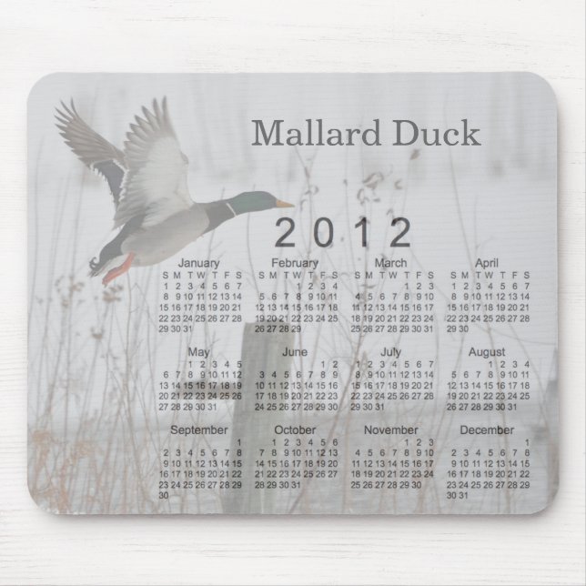 Vogel-Kalender 2012 Mousepad (Vorne)