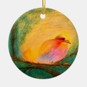 Vogel Keramik-Weihnachtsbaumschmuck Keramik Ornament