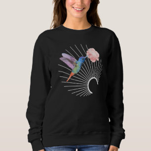 Vogel Kolibri Aquarell Floral Kolibri Eigen Sweatshirt
