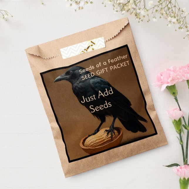 Vögel - Krähen Amsel Rabe Samen Packet Geschenktütchen (Versiegelt)