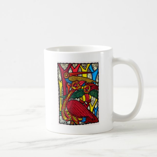 Vogel-Leben Kaffeetasse (Rechts)