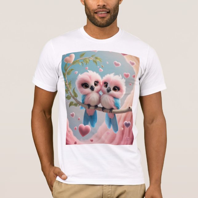 Vögel lieben Männer T - Shirt (Vorderseite)