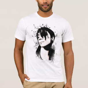 Vogel-Mädchen-T - Shirt