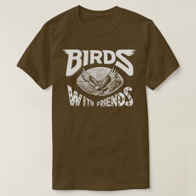 Vögel mit Freunden T-Shirt (Design vorne)