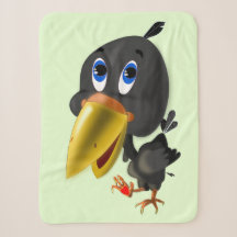 Vogel mit Herzgeschenk Baby Sherpa Blanket