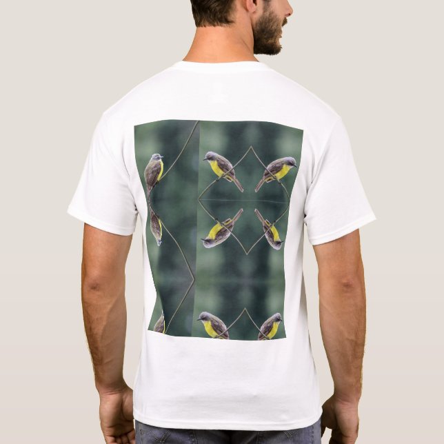 Vogel mit hinterem pix unten oder gebückt T-Shirt (Rückseite)