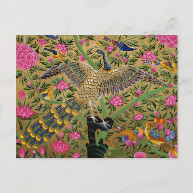 Vogel mit hundert Augen Postkarte (Vorderseite)