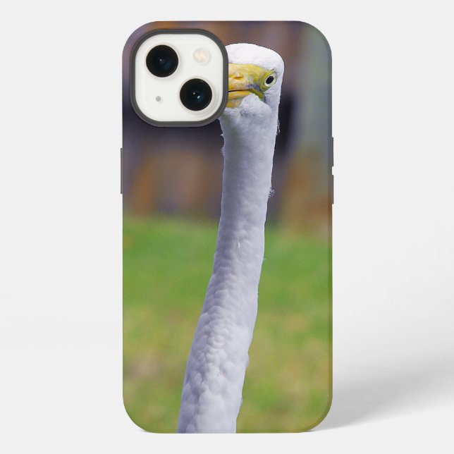 Vogel mit langem Hals iPhone Hülle (Rückseite)