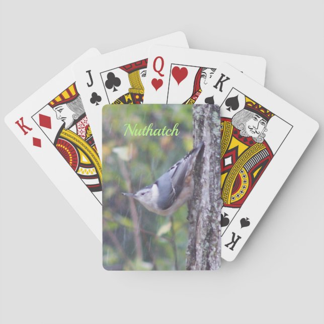 Vogel mit Natur Spielkarten (Rückseite)