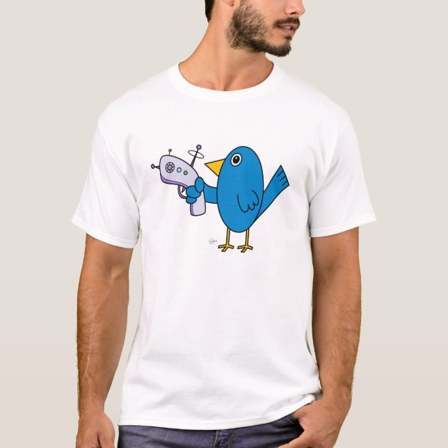 Vogel mit Raygun (Sonderausgabe) - grundlegender T T-Shirt (Vorderseite)