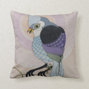 Vögel mit Seil Kissen