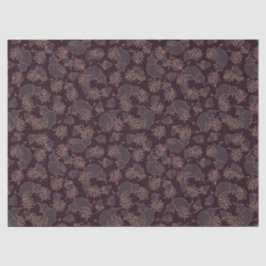 Vogel-Motiv auf dunkel und elegant Seidenpapier