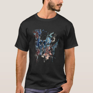 Vögel n Feder Schädel T-Shirt