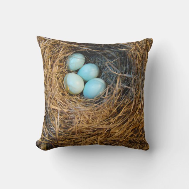 Vogel-Nest-Kissen Kissen (Vorderseite)