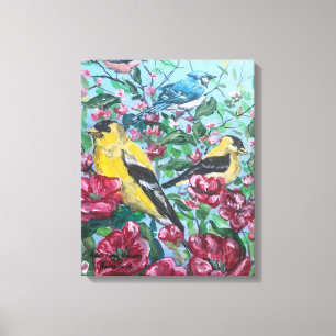 Vögel Neue Kollektion Originelle handgemalte Kunst Leinwanddruck