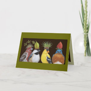Vogel-Party mit grauenhafter Blauvogelkarte Karte