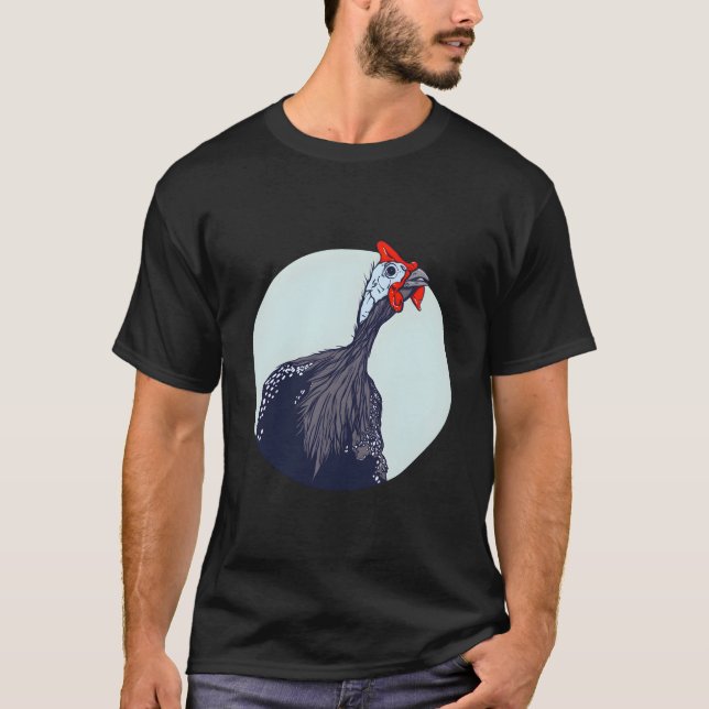 Vogel Perlhuhn T-Shirt (Vorderseite)