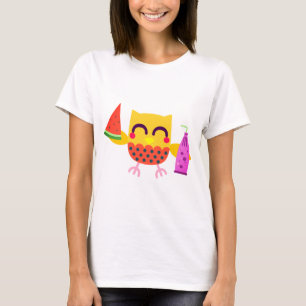 Vögel, Schafe, Niedliche Eule T-Shirt