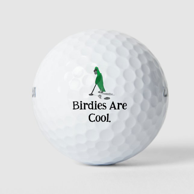 Vögel sind Cool Golfball (Vorderseite)