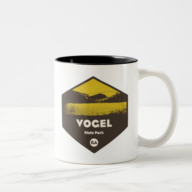 Vogel Staat Park Georgia Zweifarbige Tasse (Rechts)