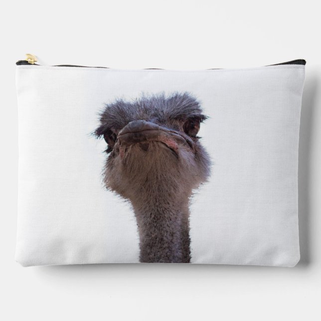 Vogel Strauß Zubehörtasche (Vorderseite)