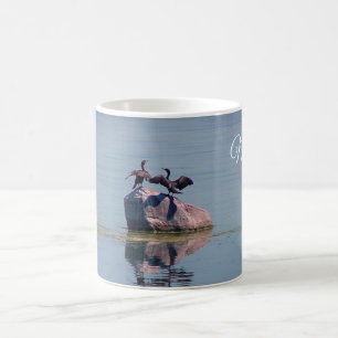 Vogel-Tanz am See Kaffeetasse