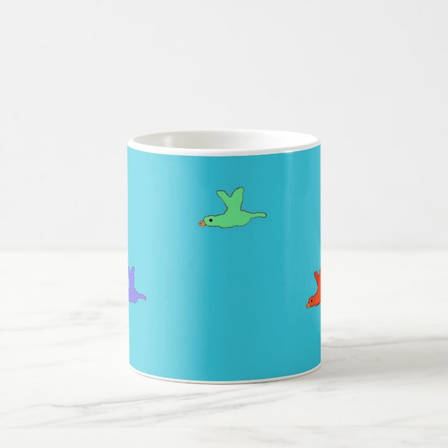 Vögel-Tasse Kaffeetasse (Mittel)