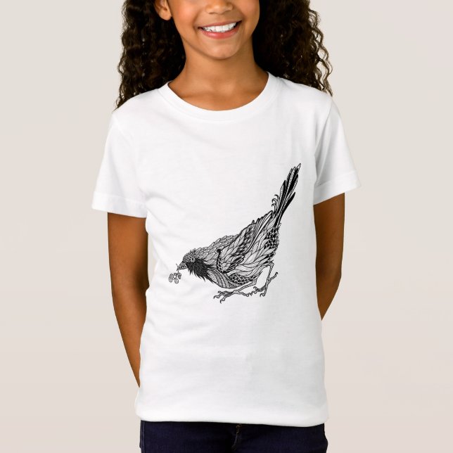 Vogel-Tätowierung T-Shirt (Vorderseite)