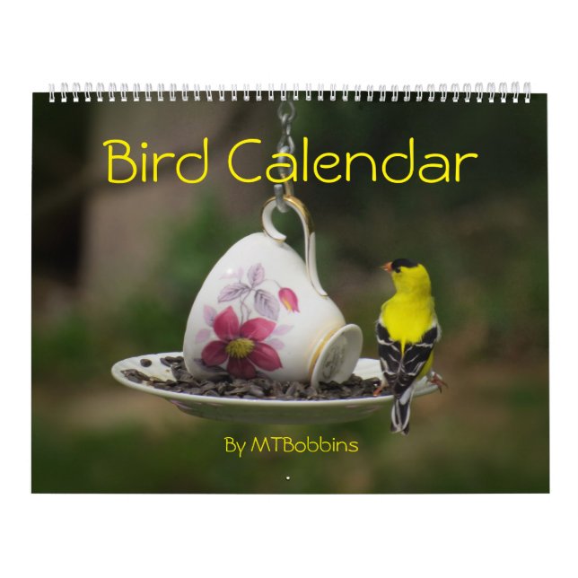Vögel tragen mit großen Zahlen ein Kalender (Titelbild)