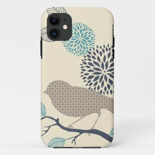 Vogel u. Blume iPhone Fall Case-Mate iPhone Hülle (Rückseite)