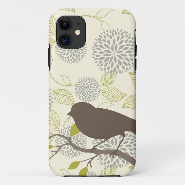 Vogel u. Blume iPhone Fall Case-Mate iPhone Hülle (Rückseite)