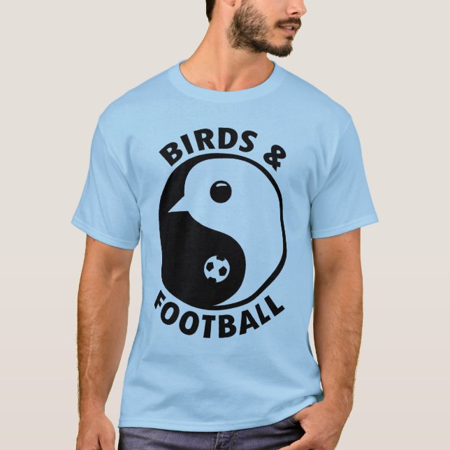 Vögel u. Fußball T-Shirt (Vorderseite)