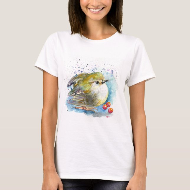 Vogel und Berries T-Shirt (Vorderseite)