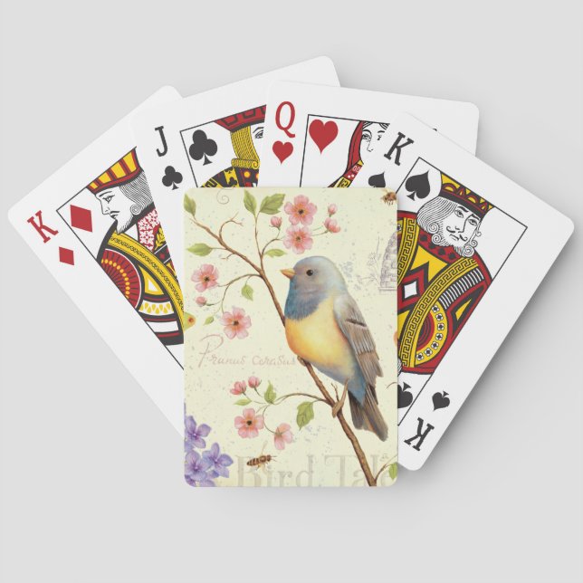 Vögel und Bienen Spielkarten (Rückseite)