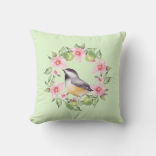 Vögel und Blume 2 Kissen